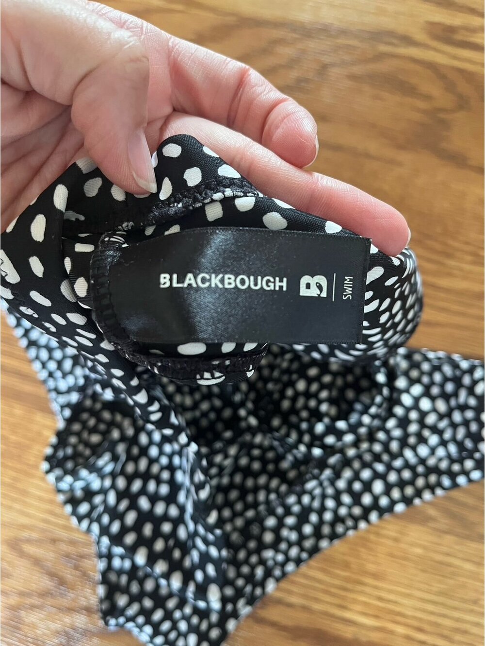 Black-and-white spotted bikini Blackbough Swim Size Medium - Picture 4 of 6